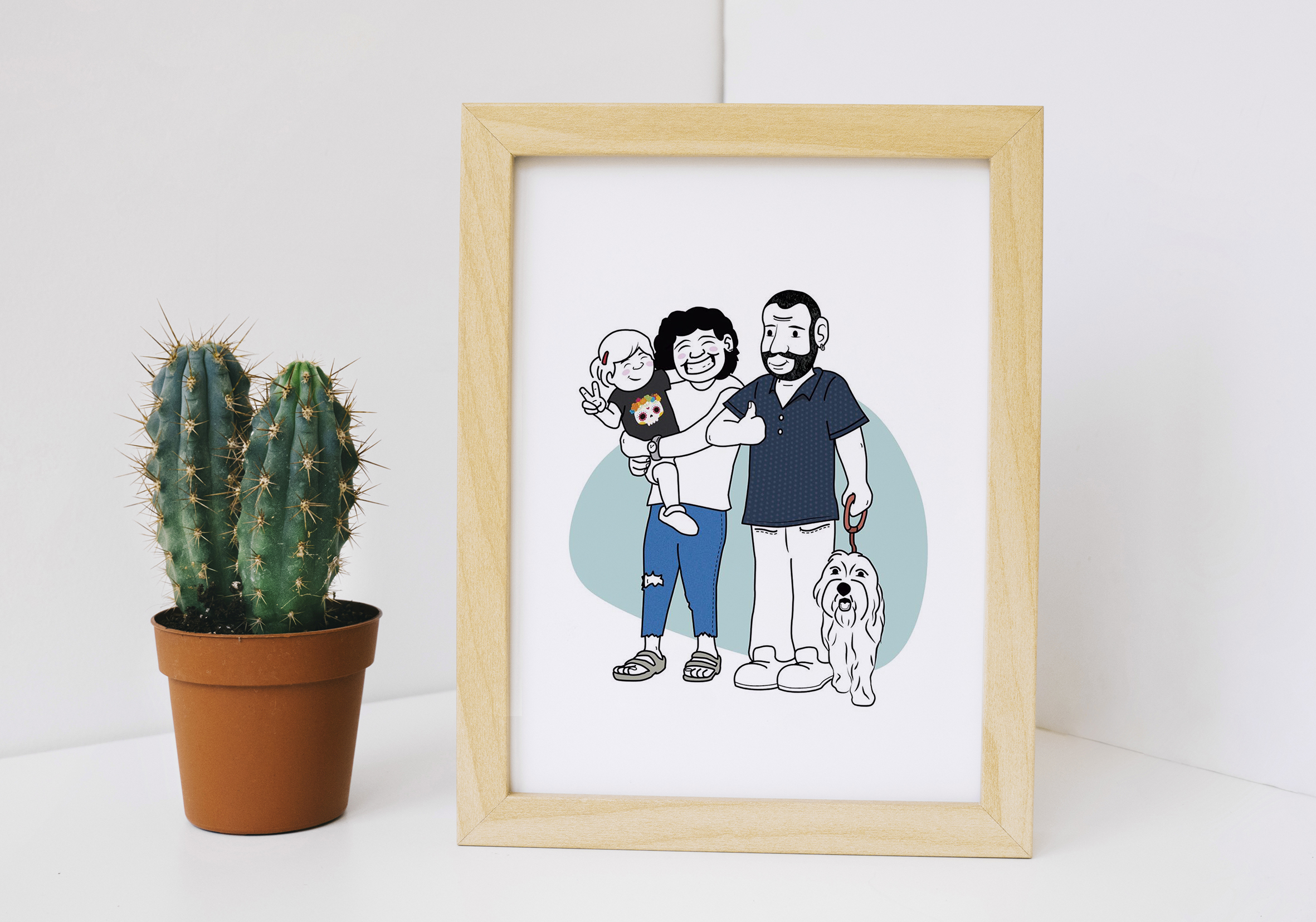 Ilustración para regalo de boda