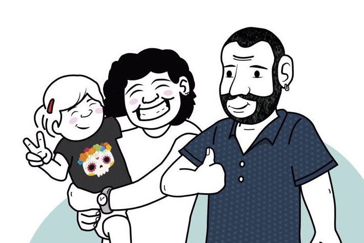 Ilustración para regalo de boda